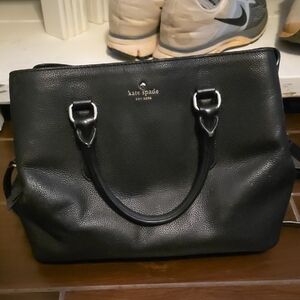 Kate Spade Black Pebbled Leather Tote